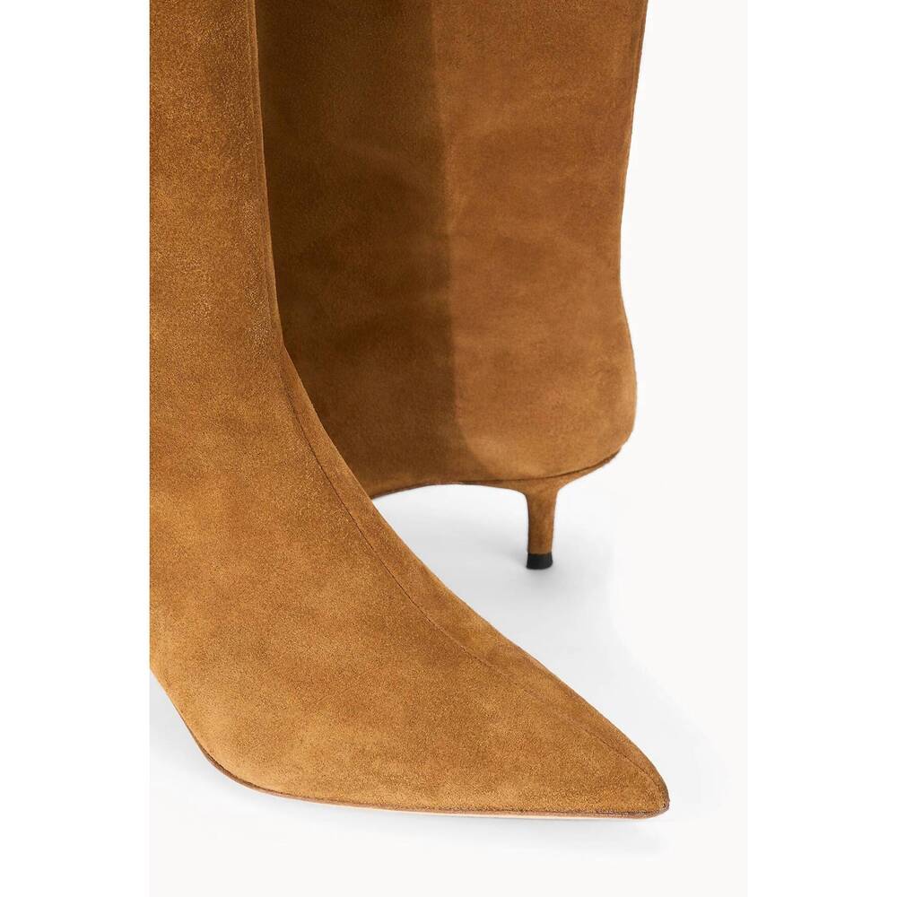 NEW STAUD women's sebastian kitten heel boot in tan - Picture 4 of 7